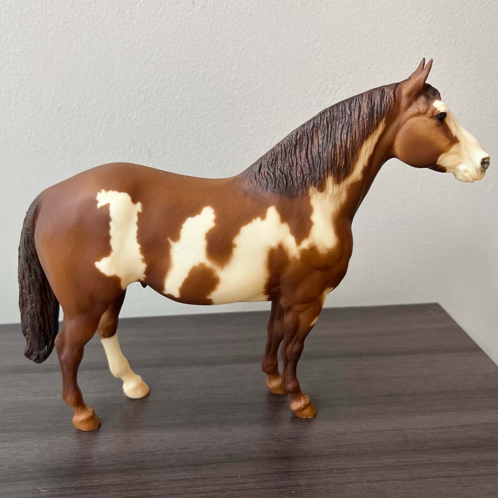 Breyer Vintage Yellow Mount  #51 Overo Paint Stallion Adios Mold